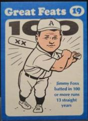 Jimmy Foxx [Blue Border] Baseball Cards 1972 Laughlin Great Feats Prices