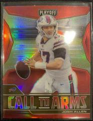 Josh Allen [Red] #CA-JAL Football Cards 2021 Panini Playoff Call to Arms Prices