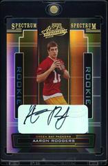 Aaron Rodgers [Spectrum Gold Autograph] #180 Football Cards 2005 Playoff Absolute Memorabilia Prices