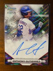Anthony Gutierrez [Wave] #PA-AG Baseball Cards 2023 Bowman Sterling Prospect Autograph Prices