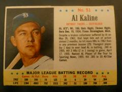 Al Kaline [Hand Cut] #51 Baseball Cards 1963 Post Cereal Prices