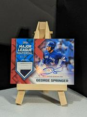 George Springer [Red] Baseball Cards 2022 Topps Major League Material Autographs Prices