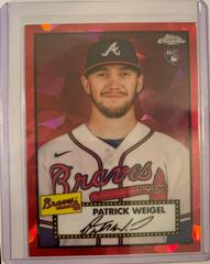 Patrick Weigel [Red Atomic] #105 Baseball Cards 2021 Topps Chrome Platinum Anniversary Prices