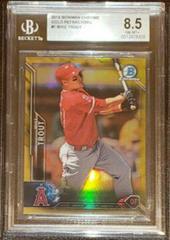 Mike Trout [Gold Refractor] #1 Baseball Cards 2016 Bowman Chrome Prices