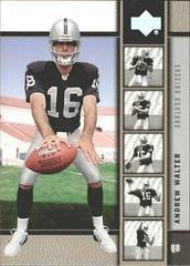 Andrew Walter [Platinum] Football Cards 2005 Upper Deck Rookie Premiere Prices