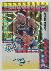 Moses Moody [Gold] #RAM-MSM Basketball Cards 2021 Panini Mosaic Rookie Autographs Prices