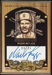 Wade Boggs #HAFPA-WB Baseball Cards 2022 Topps Gilded Collection Gold Framed Hall of Famer Plaque Autographs Prices