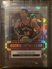 Christian Koloko [Cracked Ice] #7 Basketball Cards 2022 Panini Contenders Rookie of the Year Prices