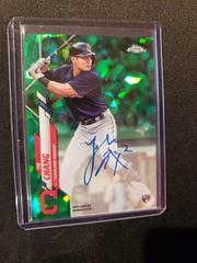 Yu Chang [Green Refractor] #CSA-YC Baseball Cards 2020 Topps Chrome Sapphire Rookie Autograph Prices