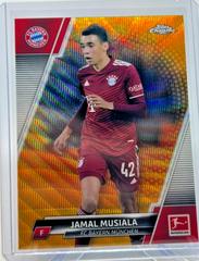Jamal Musiala [Gold Wave] #79 Soccer Cards 2022 Topps Chrome Bundesliga Prices