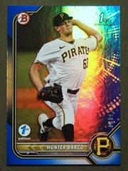 Hunter Barco [Blue] Baseball Cards 2022 Bowman Draft 1st Edition Prices