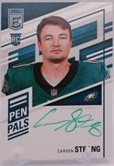 Carson Strong [Green Ink] #PP-CS Football Cards 2022 Panini Donruss Elite Pen Pals Autographs Prices