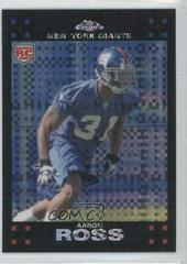 Aaron Ross [Xfractor] #TC250 Football Cards 2007 Topps Chrome Prices
