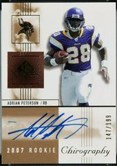 Adrian Peterson [Autograph] #101 Football Cards 2007 SP Chirography Prices