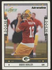 Aaron Rodgers [Adrenaline] #352 Football Cards 2005 Panini Score Prices
