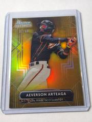 Aeverson Arteaga [Gold] #BSP-56 Baseball Cards 2022 Bowman Sterling Prices