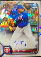 Curtis Terry [Atomic Refractor] #CRA-CT Baseball Cards 2022 Bowman Chrome Rookie Autographs Prices