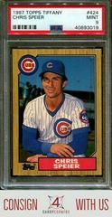 Chris Speier #424 Baseball Cards 1987 Topps Tiffany Prices