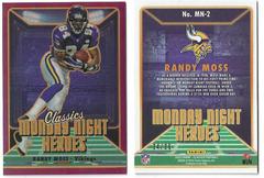 Randy Moss [Purple] #MN-2 Football Cards 2022 Panini Classics Monday Night Heroes Prices