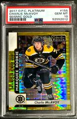 Charlie McAvoy [Seismic Gold] Hockey Cards 2017 O Pee Chee Platinum Prices