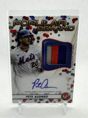 Pete Alonso [Red] #DPAR-PA Baseball Cards 2023 Topps Pristine Popular Demand Autograph Relic Prices