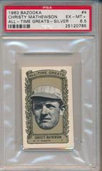 Christy Mathewson [Silver] #4 Baseball Cards 1963 Bazooka All Time Greats Prices