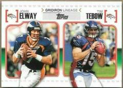 John Elway, Tim Tebow #GL-ET Football Cards 2010 Topps Gridiron Lineage Prices