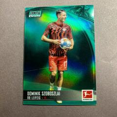 Dominik Szoboszlai [Green Refractor] #64 Soccer Cards 2021 Stadium Club Chrome Bundesliga Prices