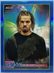 Cole Anthony [Blue Refractor] Basketball Cards 2021 Topps Finest Prices