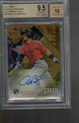 Alex Bregman [Gold Refractor] #FF-ABR Baseball Cards 2017 Topps Finest Firsts Autographs Prices
