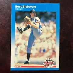 Bert Blyleven #536 Baseball Cards 1987 Fleer Glossy Prices