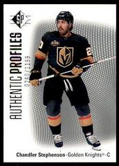 Chandler Stephenson #AP-7 Hockey Cards 2021 SP Authentic Profiles Prices