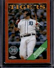 Miguel Cabrera [Orange] #88BC-4 Baseball Cards 2023 Topps Chrome 1988 Prices
