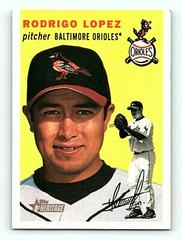 Rodrigo Lopez [Yellow Background] #27 Baseball Cards 2003 Topps Heritage Prices