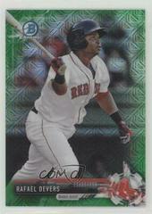 Rafael Devers [Green Refractor] Baseball Cards 2017 Bowman Mega Box Chrome Prospects Prices
