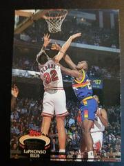 LaPhonso Ellis Error Missing 92 Draft Pick Logo #343 Basketball Cards 1992 Stadium Club Prices