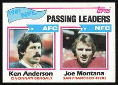 Passing Leaders [K.Anderson, J.Montana] #257 Football Cards 1982 Topps Prices