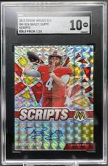 Bailey Zappe [Gold] #20 Football Cards 2022 Panini Mosaic Draft Picks Prices