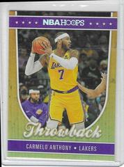 Carmelo Anthony Basketball Cards 2022 Panini Hoops Throwback Prices