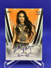 Zelina Vega [Orange] #A-AZ Wrestling Cards 2020 Topps WWE Undisputed Autographs Prices