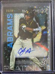 CJ Abrams [Autograph Ice] Baseball Cards 2020 Bowman Platinum Top Prospects Prices