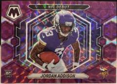 Jordan Addison [Purple] #ND-14 Football Cards 2023 Panini Mosaic NFL Debut Prices