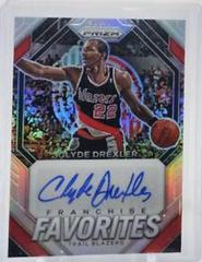 Clyde Drexler #5 Basketball Cards 2023 Panini Prizm Franchise Favorites Signature Prices