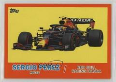 Sergio Perez [Orange] #T61-SP Racing Cards 2021 Topps Formula 1 1961 Sports Cars Prices