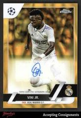 Vini Jr. [Gold Lava] #CA-V Soccer Cards 2022 Topps Chrome UEFA Club Competitions Autographs Prices