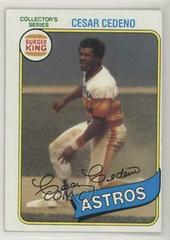 Cesar Cedeno Baseball Cards 1980 Burger King Pitch, Hit & Run Prices