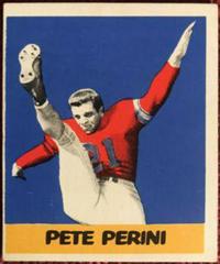Pete Perini Football Cards 1948 Leaf Prices