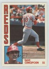 Dave Concepcion #55 Baseball Cards 1984 Topps Tiffany Prices