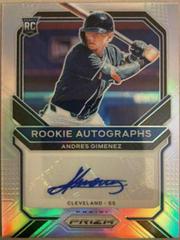 Andres Gimenez [Snake Skin Prizm] Baseball Cards 2021 Panini Prizm Rookie Autographs Prices