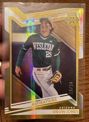 Druw Jones [Aspirations Die Cut Gold] #2 Baseball Cards 2022 Panini Elite Extra Edition Prices